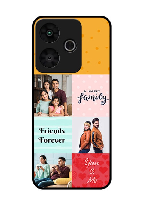 Redmi 13 5G Custom Glass Phone CaseImages With Quotes Design