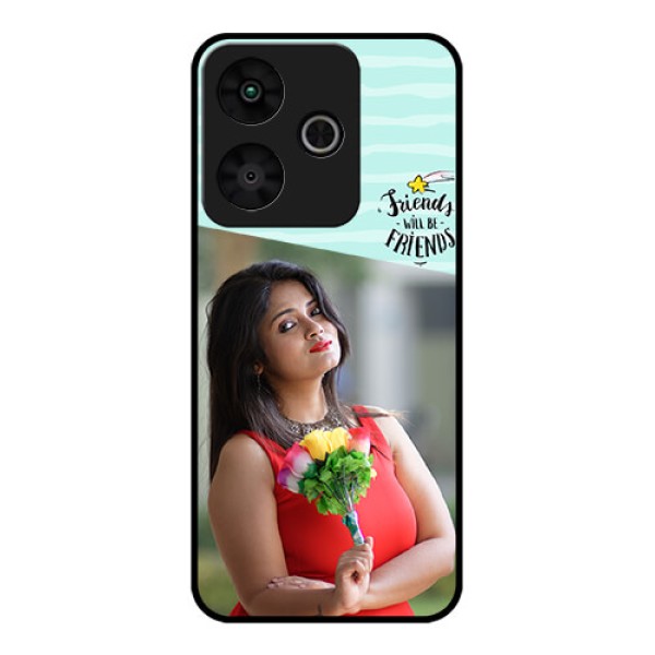 Redmi 13 5G Custom Glass Phone CaseFriends Picture Icon Design Redmi 13 5G Custom Glass Phone CaseFriends Picture Icon Design