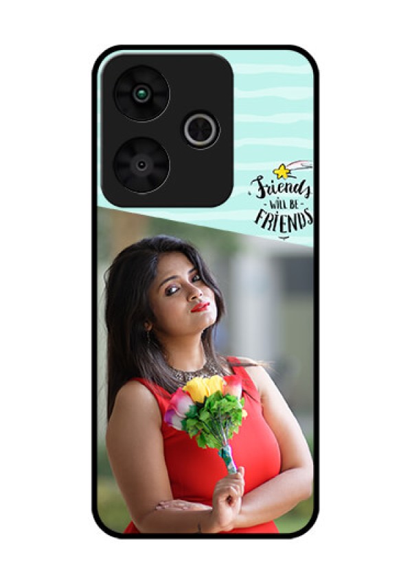 Redmi 13 5G Custom Glass Phone CaseFriends Picture Icon Design