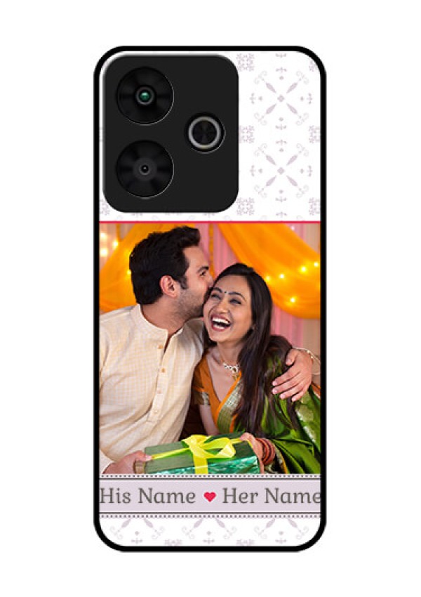 Redmi 13 5G Custom Glass Phone CaseWith Photo And Ethnic Design