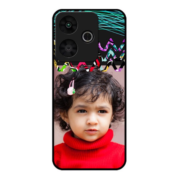 Redmi 13 5G Custom Glass Phone CaseNeon Abstract Design
