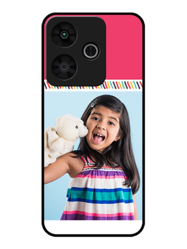 Custom Redmi 13 5G Custom Glass Phone CaseLine Art Design