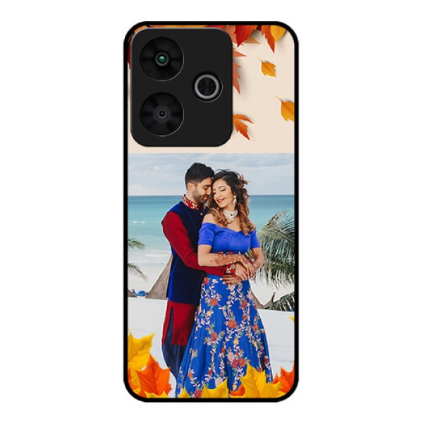 Redmi 13 5G Custom Glass Phone CaseAutumn Maple Leaves Design