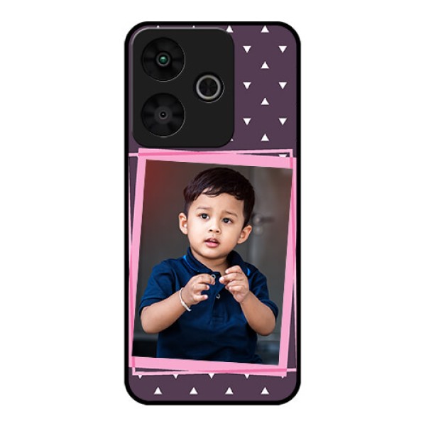 Redmi 13 5G Custom Glass Phone CaseTriangle Pattern Dotted Design Redmi 13 5G Custom Glass Phone CaseTriangle Pattern Dotted Design