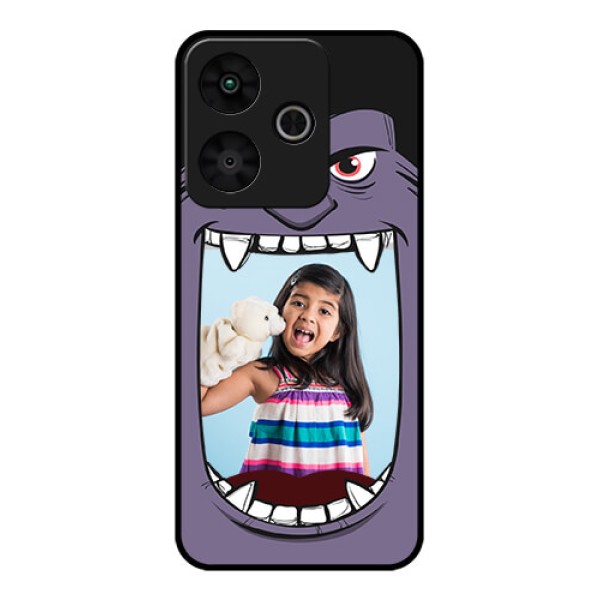 Redmi 13 5G Custom Glass Phone CaseAngry Monster Design