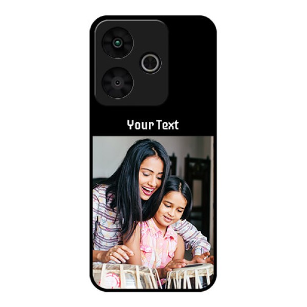 Redmi 13 5G Custom Glass Phone CasePhoto With Name Design