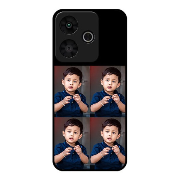 Redmi 13 5G Custom Glass Phone Case4 Image Holder Design