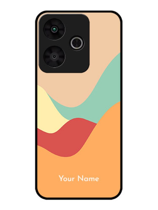 Custom Redmi 13 5G Custom Glass Phone CaseOcean Waves Multi - Colour Design