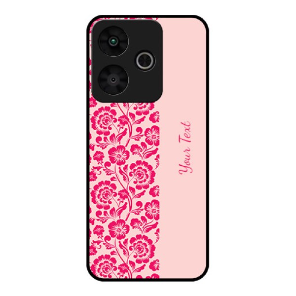 Redmi 13 5G Custom Glass Phone CaseAttractive Floral Pattern Design Redmi 13 5G Custom Glass Phone CaseAttractive Floral Pattern Design