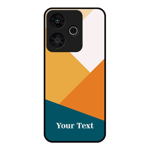 Redmi 13 5G Custom Glass Phone CaseStacked Multi - Colour Design