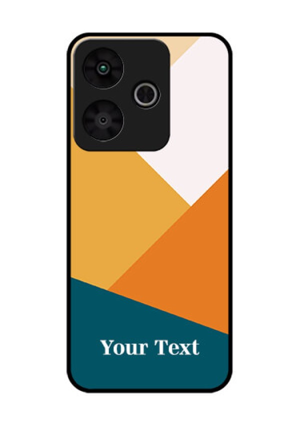 Redmi 13 5G Custom Glass Phone CaseStacked Multi - Colour Design
