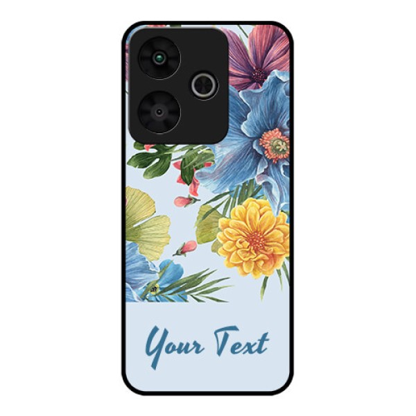 Redmi 13 5G Custom Glass Phone CaseStunning Watercolored Flowers Painting Design Redmi 13 5G Custom Glass Phone CaseStunning Watercolored Flowers Painting Design