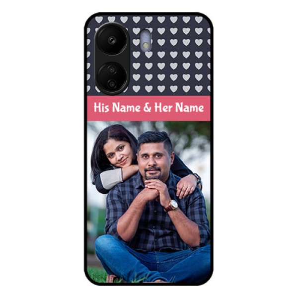 Xiaomi Redmi 13C 4G Custom Glass Phone Case - Love Symbols Design Xiaomi Redmi 13C 4G Custom Glass Phone Case - Love Symbols Design