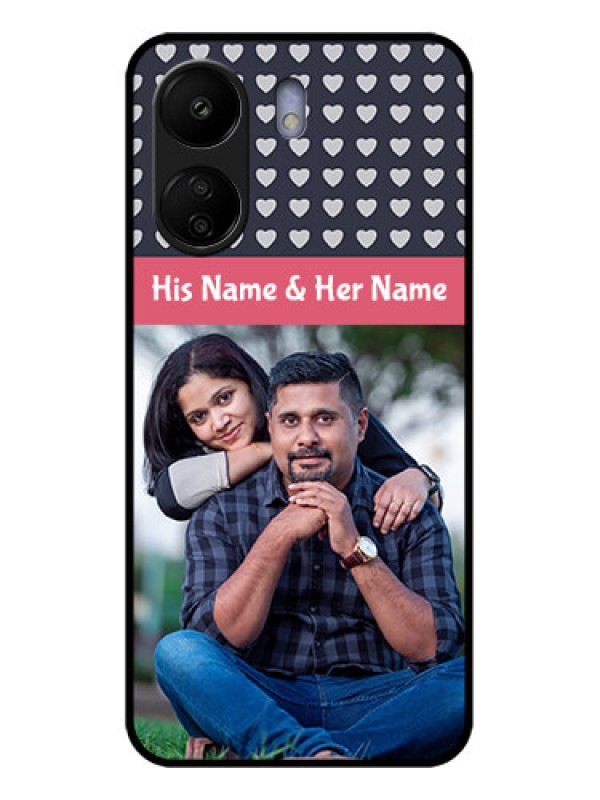 Custom Xiaomi Redmi 13C 4G Custom Glass Phone Case - Love Symbols Design