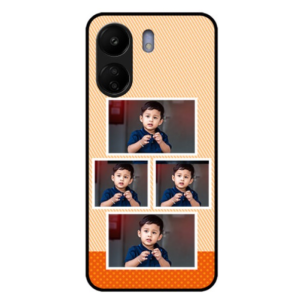 Xiaomi Redmi 13C 4G Custom Glass Phone Case - Bulk Photos Upload Design Xiaomi Redmi 13C 4G Custom Glass Phone Case - Bulk Photos Upload Design