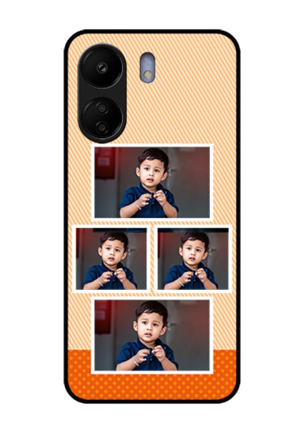 Xiaomi Redmi 13C 4G Custom Glass Phone Case - Bulk Photos Upload Design