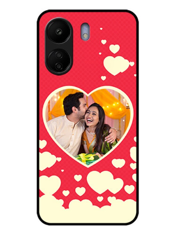 Custom Xiaomi Redmi 13C 4G Custom Glass Phone Case - Love Symbols Phone Cover Design