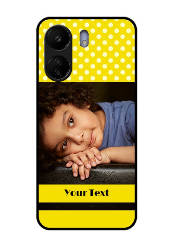 Xiaomi Redmi 13C 4G Custom Glass Phone Case - Bright Yellow Case Design