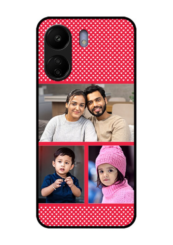 Xiaomi Redmi 13C 4G Custom Glass Phone Case - Bulk Photo Upload Design