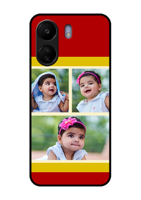 Xiaomi Redmi 13C 4G Custom Glass Phone Case - Multiple Pic Upload Design