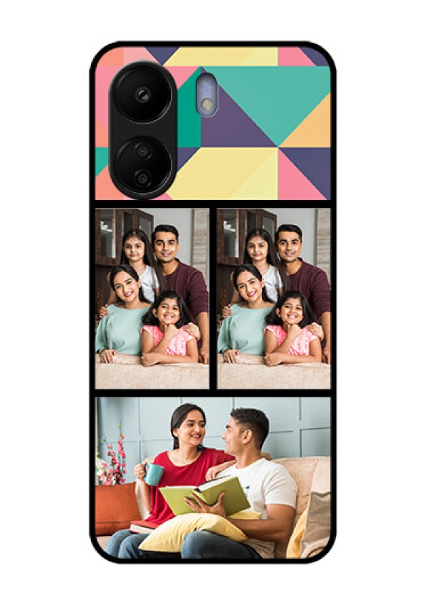 Xiaomi Redmi 13C 4G Custom Glass Phone Case - Bulk Pic Upload Design