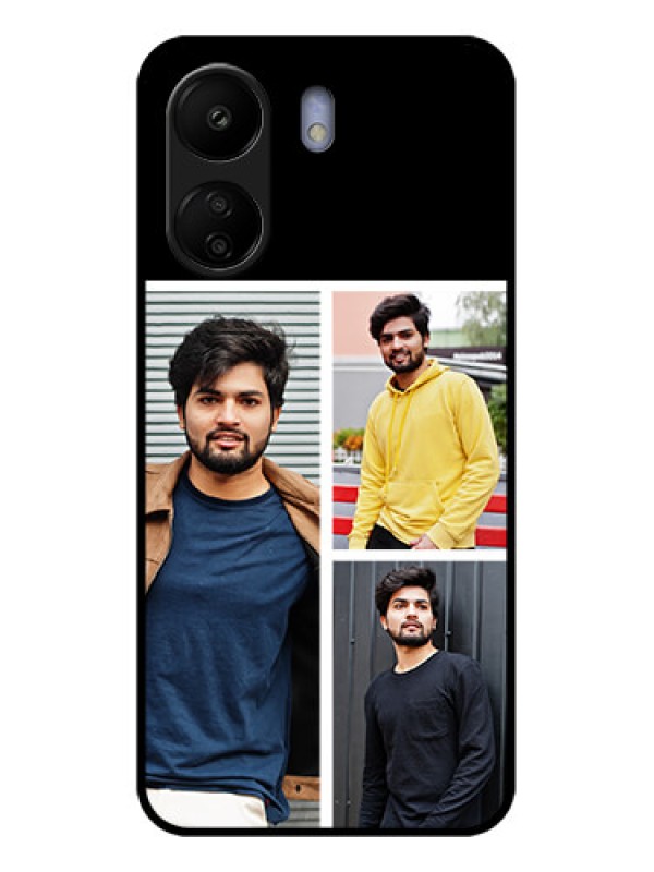 Custom Xiaomi Redmi 13C 4G Custom Glass Phone Case - Upload Multiple Picture Design