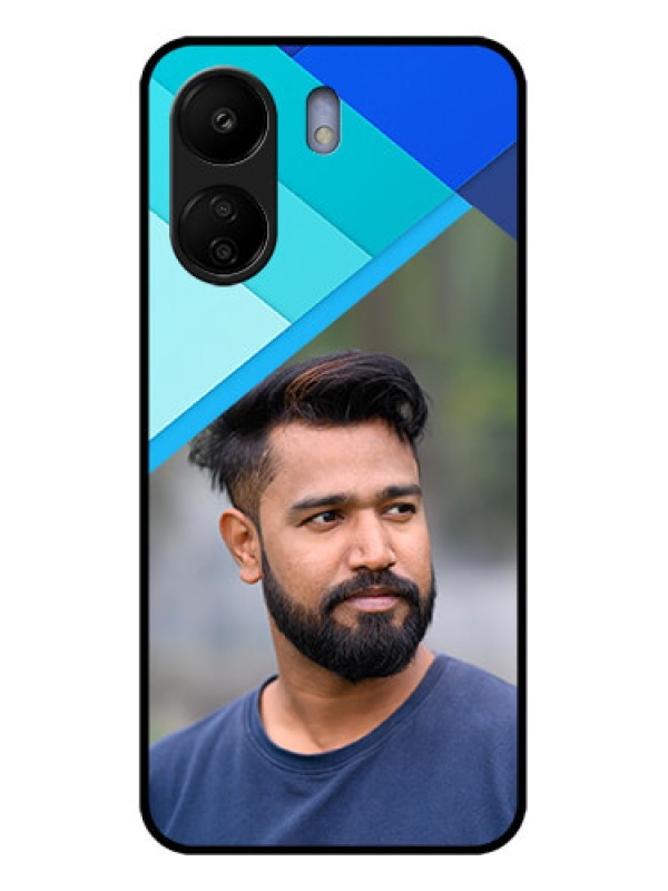 Custom Xiaomi Redmi 13C 4G Custom Glass Phone Case - Blue Pattern Design