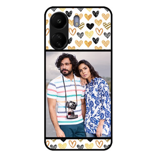 Xiaomi Redmi 13C 4G Custom Glass Phone Case - Love Symbol Design Xiaomi Redmi 13C 4G Custom Glass Phone Case - Love Symbol Design
