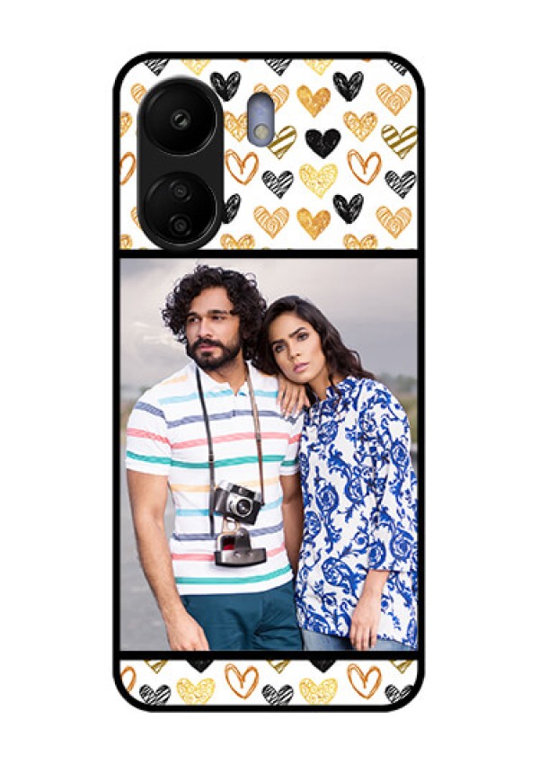 Xiaomi Redmi 13C 4G Custom Glass Phone Case - Love Symbol Design