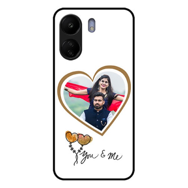 Xiaomi Redmi 13C 4G Custom Glass Phone Case - You & Me Design