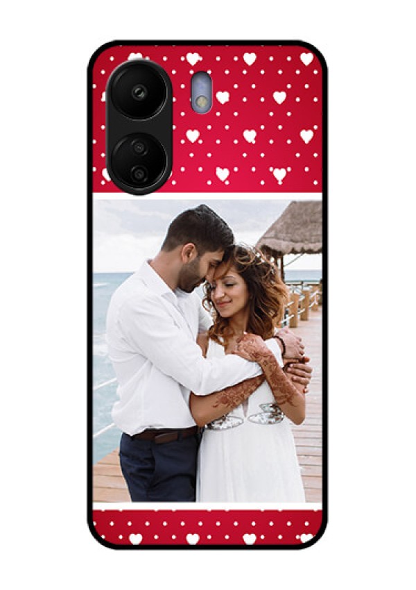 Xiaomi Redmi 13C 4G Custom Glass Phone Case - Hearts Mobile Case Design