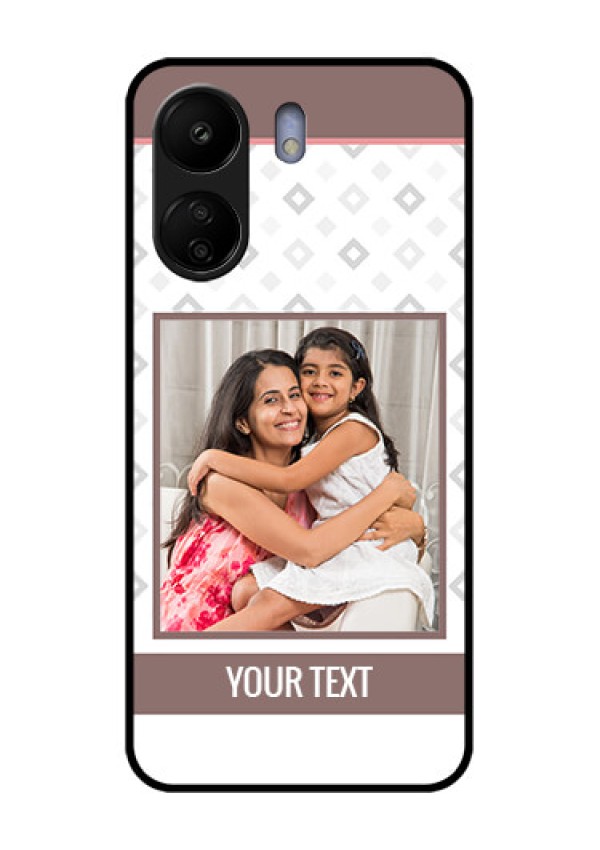 Xiaomi Redmi 13C 4G Custom Glass Phone Case - Simple Diamond Design