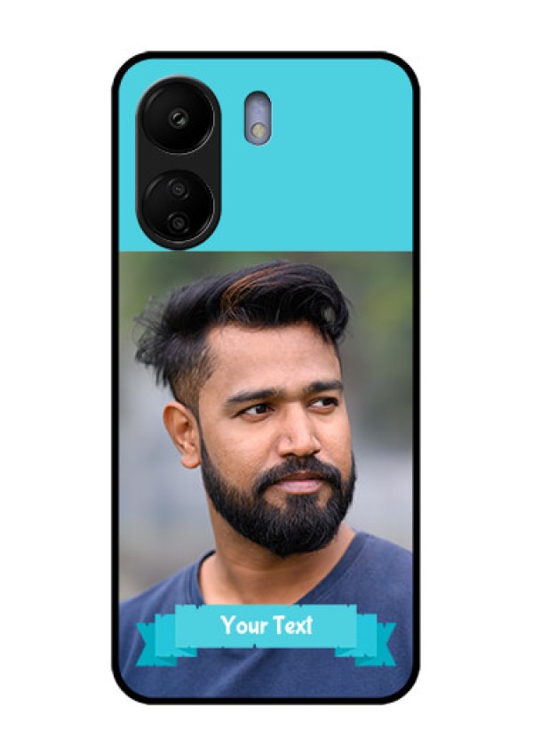 Xiaomi Redmi 13C 4G Custom Glass Phone Case - Blue Color Design