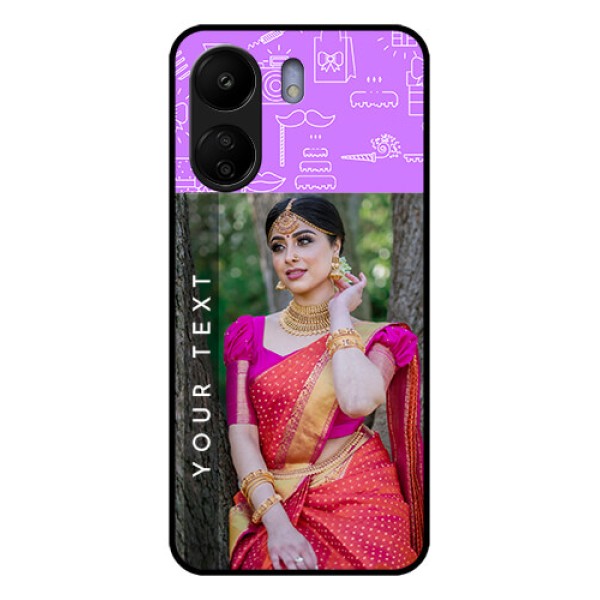 Xiaomi Redmi 13C 4G Custom Glass Phone Case - Birthday Icons Design Xiaomi Redmi 13C 4G Custom Glass Phone Case - Birthday Icons Design