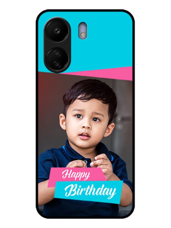 Custom Xiaomi Redmi 13C 4G Custom Glass Phone Case - Image Holder With 2 Color Design