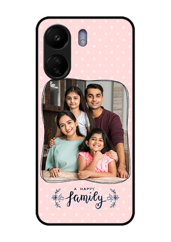 Xiaomi Redmi 13C 4G Custom Glass Phone Case - Family With Dots Design