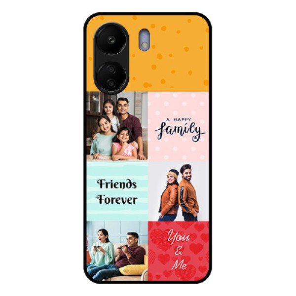 Xiaomi Redmi 13C 4G Custom Glass Phone Case - Images With Quotes Design
