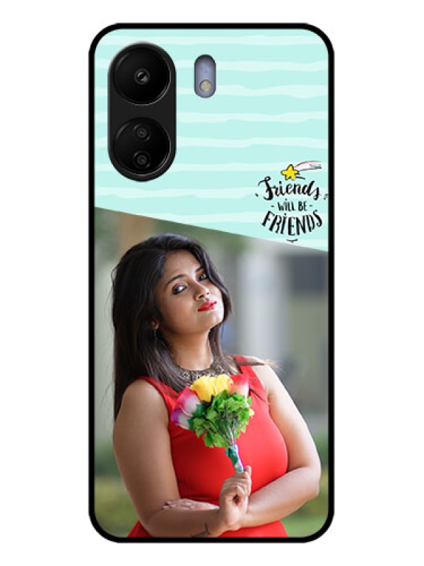 Custom Xiaomi Redmi 13C 4G Custom Glass Phone Case - Friends Picture Icon Design