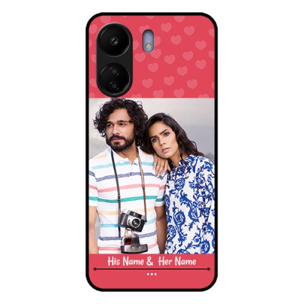 Xiaomi Redmi 13C 4G Custom Glass Phone Case - Simple Love Design