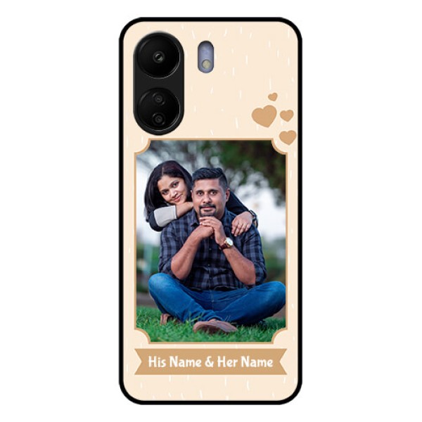 Xiaomi Redmi 13C 4G Custom Glass Phone Case - With Confetti Love Design Xiaomi Redmi 13C 4G Custom Glass Phone Case - With Confetti Love Design