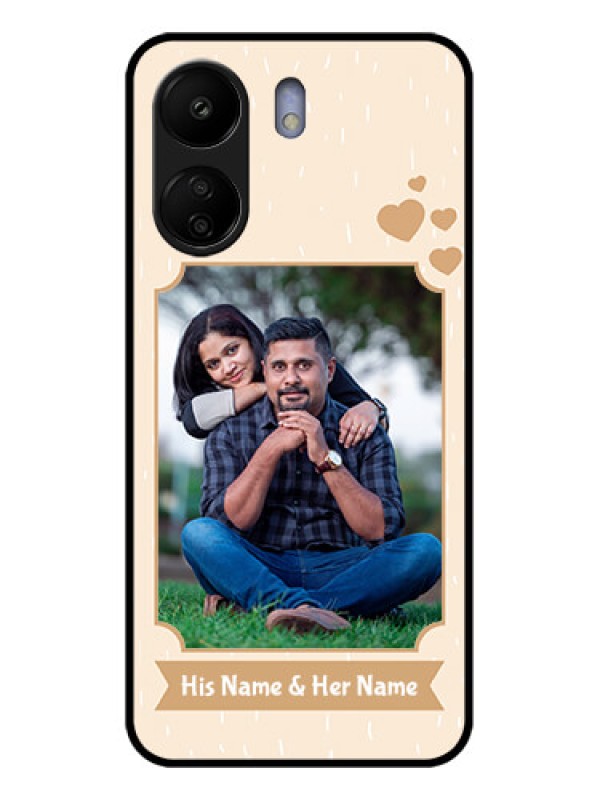 Custom Xiaomi Redmi 13C 4G Custom Glass Phone Case - With Confetti Love Design