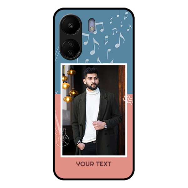 Xiaomi Redmi 13C 4G Custom Glass Phone Case - With Color Musical Note Design Xiaomi Redmi 13C 4G Custom Glass Phone Case - With Color Musical Note Design