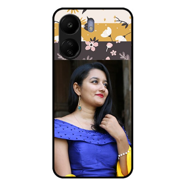 Xiaomi Redmi 13C 4G Custom Glass Phone Case - Stylish Floral Design Xiaomi Redmi 13C 4G Custom Glass Phone Case - Stylish Floral Design