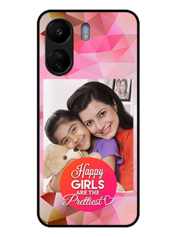 Custom Xiaomi Redmi 13C 4G Custom Glass Phone Case - Abstract Triangle Design