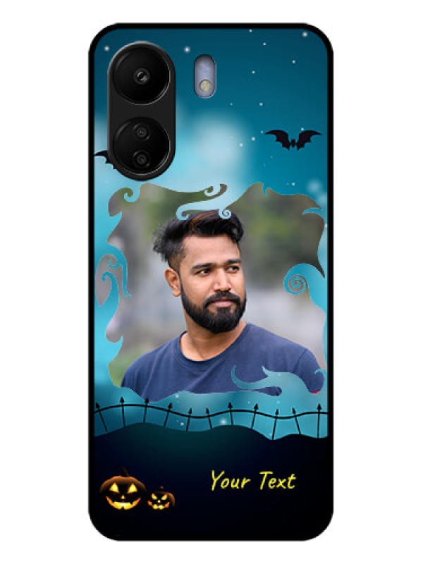Custom Xiaomi Redmi 13C 4G Custom Glass Phone Case - Halloween Frame Design