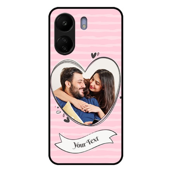Xiaomi Redmi 13C 4G Custom Glass Phone Case - Vintage Heart Design