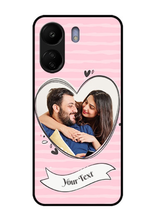 Xiaomi Redmi 13C 4G Custom Glass Phone Case - Vintage Heart Design