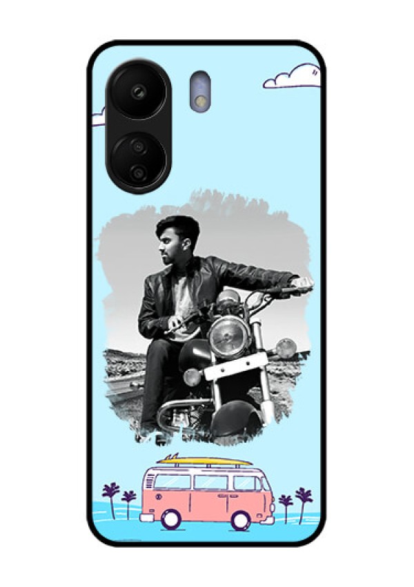 Xiaomi Redmi 13C 4G Custom Glass Phone Case - Travel & Adventure Design