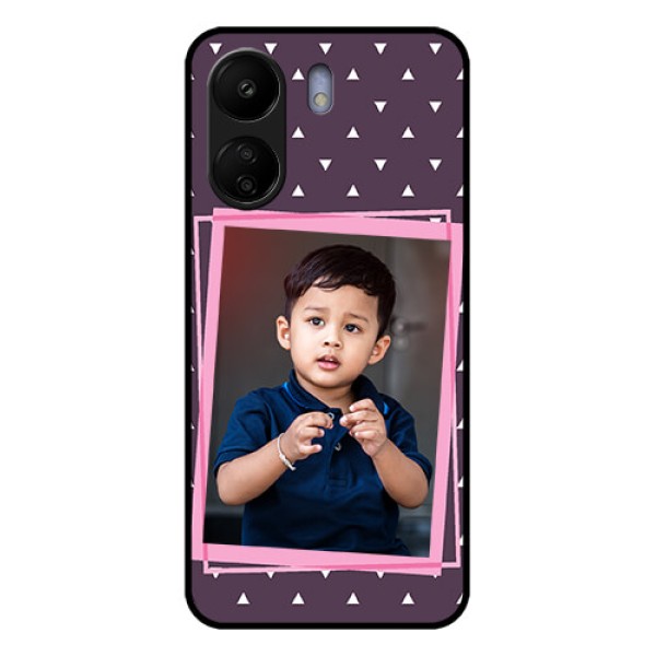 Xiaomi Redmi 13C 4G Custom Glass Phone Case - Triangle Pattern Dotted Design Xiaomi Redmi 13C 4G Custom Glass Phone Case - Triangle Pattern Dotted Design