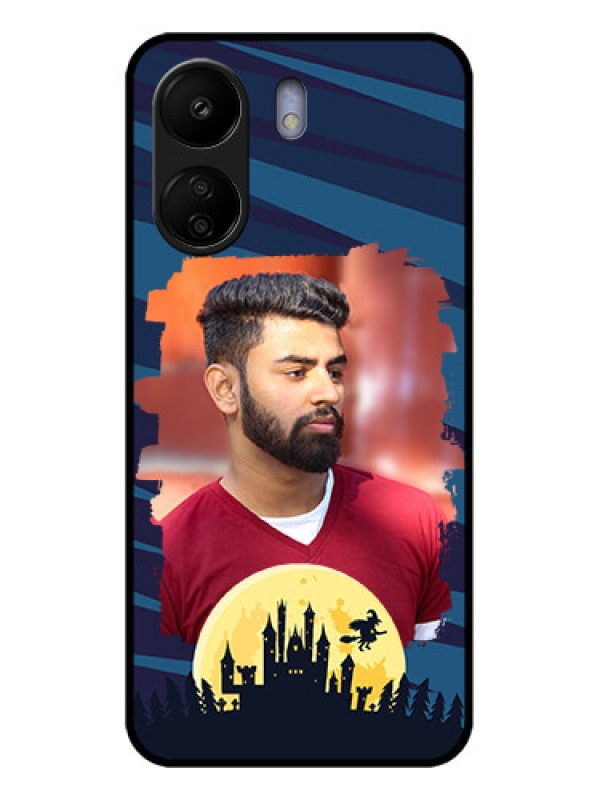 Custom Xiaomi Redmi 13C 4G Custom Glass Phone Case - Halloween Witch Design